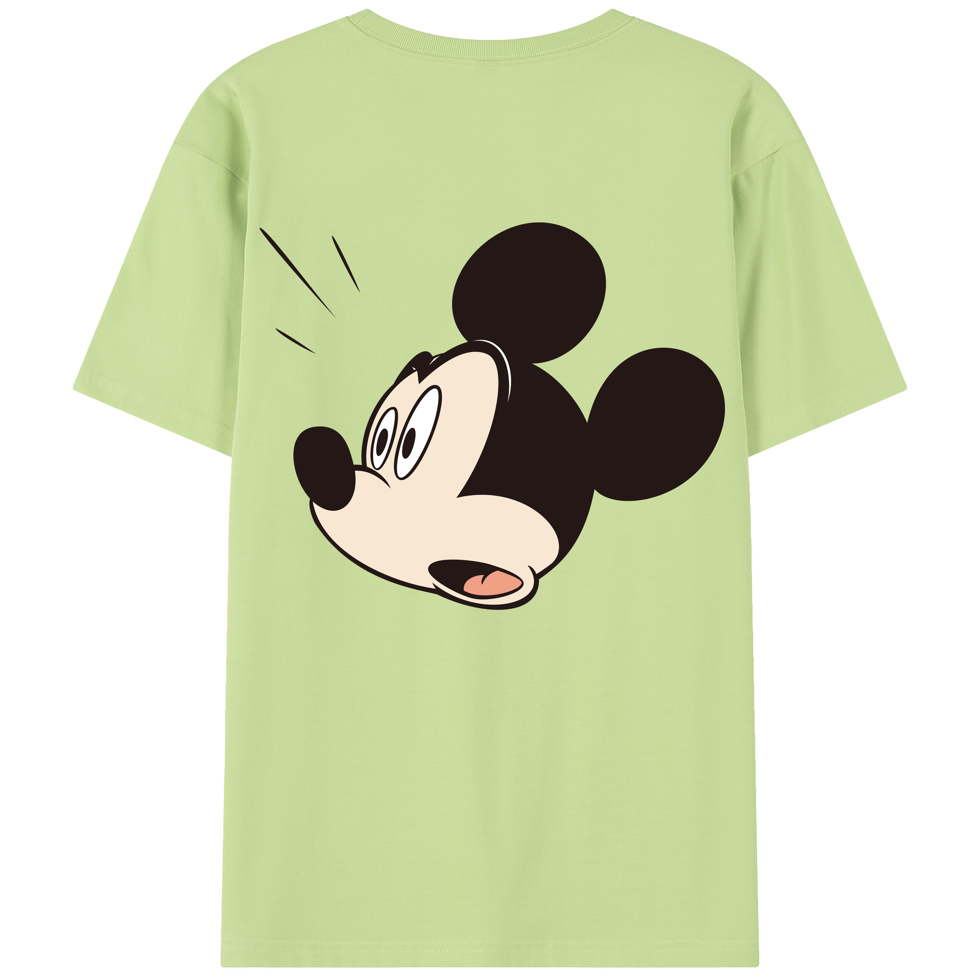 （画像用） ミッキーマウス Mickey Mouse 綿100％半袖Tシャツ（背面プリント）